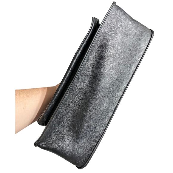 NWT Rampage Black satchel style purse with handle, shoulder strap or cross body - Picture 2 of 10